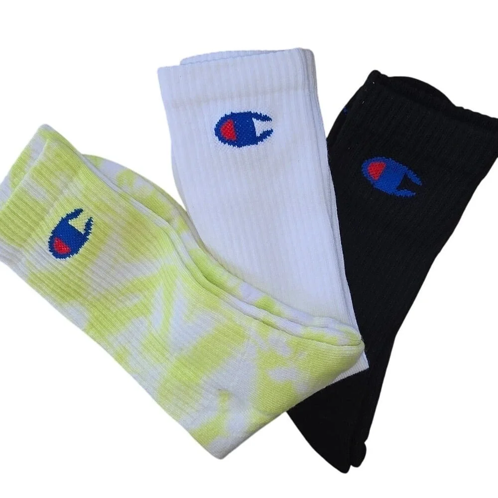 New Champion Crew Socks 3-Pair Pack Athletic Arch‎ Support Cushioned Men's 6-12